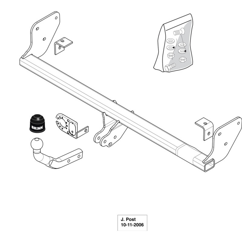 Attelage à rotule démontable avec outil (RDAO) KIA CEE'D LPG system (ED) 2006-2012(12-2006- 12-2012)