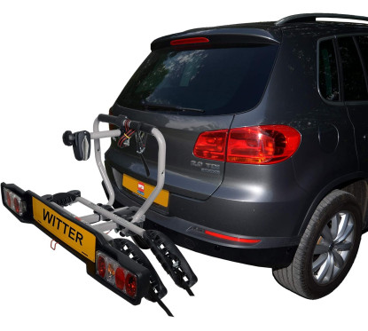 Witter ZX202EU Porte-vélos fixé sur un attelage (2 vélos)TowCar
