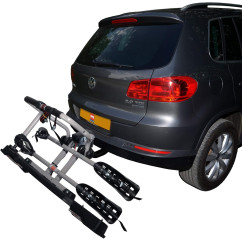 Witter ZX202EU Porte-vélos fixé sur un attelage (2 vélos)TowCar 